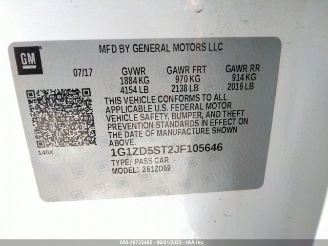 Chevrolet MALIBU LT 2018 1G1ZD5ST2JF105646 Image 9