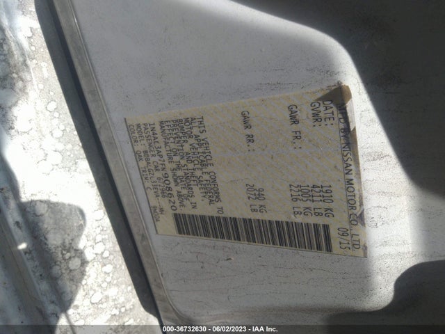 Nissan Altima 2.5 S 2015 1N4AL3AP7FN908620 Image 9