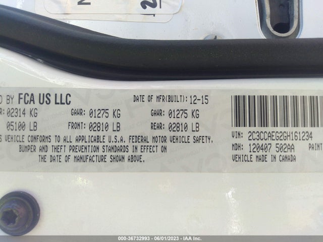 2C3CCAEG2GH161234 Chrysler 300