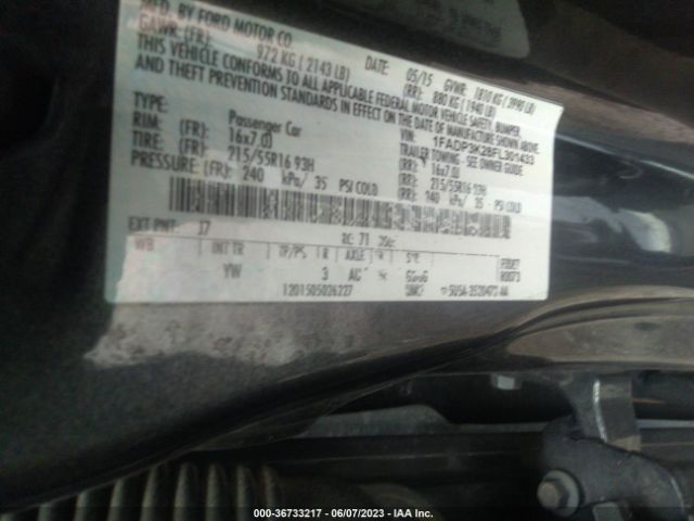 1FADP3K28FL301433 Ford FOCUS SE