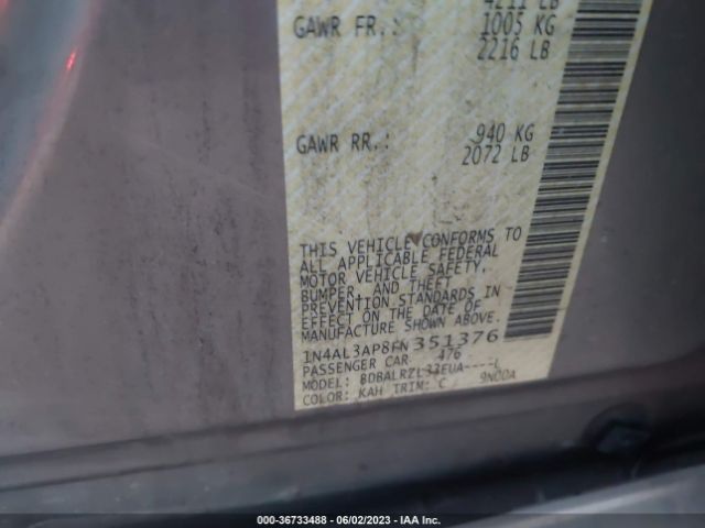1N4AL3AP8FN351376 Nissan Altima 2.5 Sl