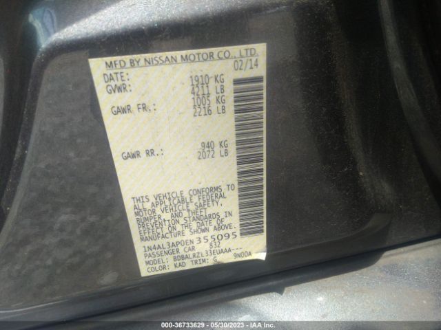 1N4AL3AP0EN355095 Nissan Altima 2.5 S