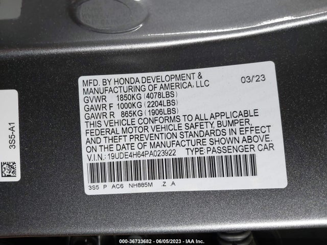 19UDE4H64PA023922 Acura Integra A-spec W/ Technology