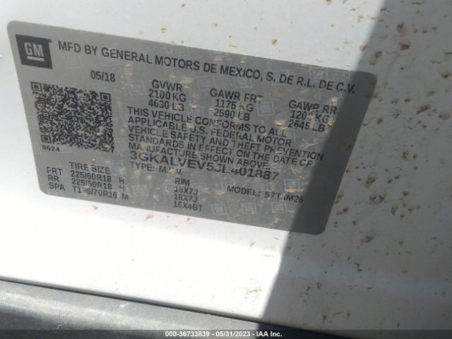 3GKALVEV5JL401887 GMC Terrain Slt