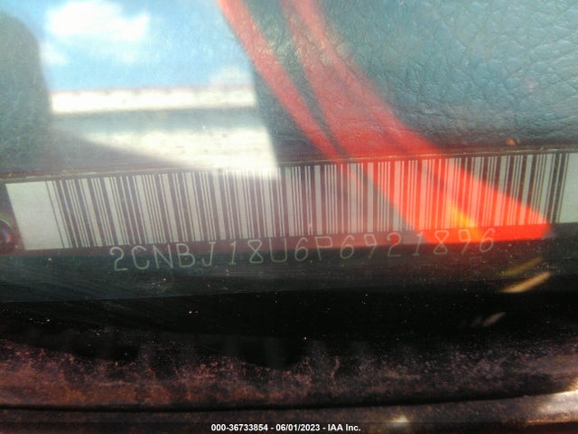 1993 GEO TRACKER VIN: 2CNBJ18U6P6921896