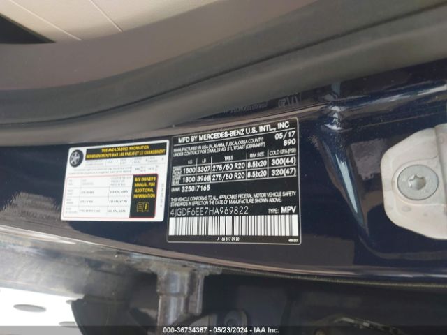 4JGDF6EE7HA969822 Mercedes-Benz Gls 450