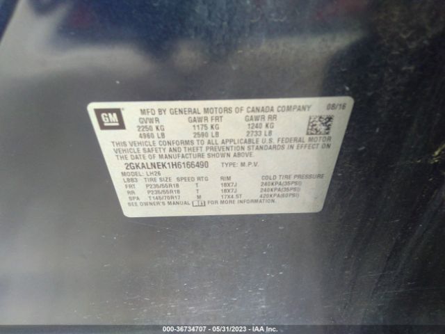 2GKALNEK1H6166490 GMC Terrain Sle