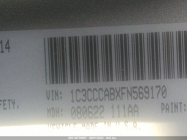 1C3CCCABXFN569170 Chrysler 200 Limited
