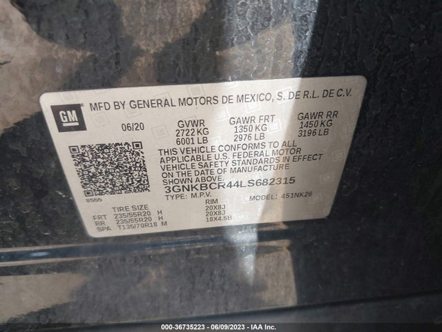 Chevrolet Blazer Lt 2020 3GNKBCR44LS682315 Image 9