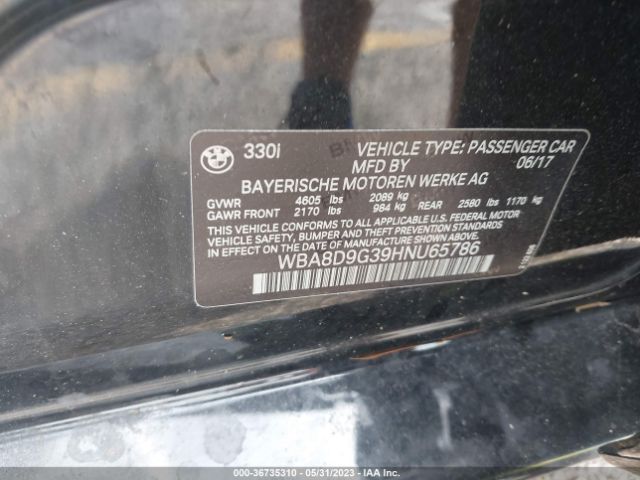 WBA8D9G39HNU65786 BMW 3 Series 330i Xdrive