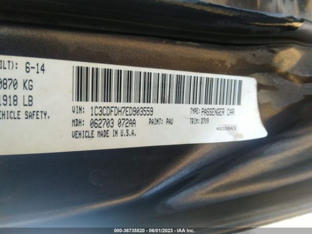 1C3CDFDH7ED903559 Dodge Dart Aero