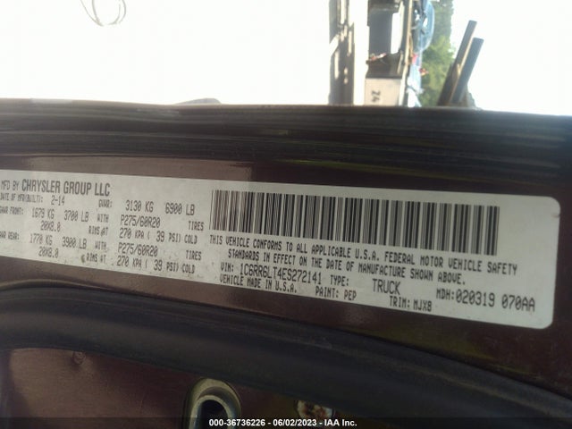 RAM 1500 Lone Star 2014 1C6RR6LT4ES272141 Image 9