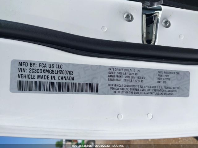 2C3CDXMG5LH200703 Dodge CHARGER GT