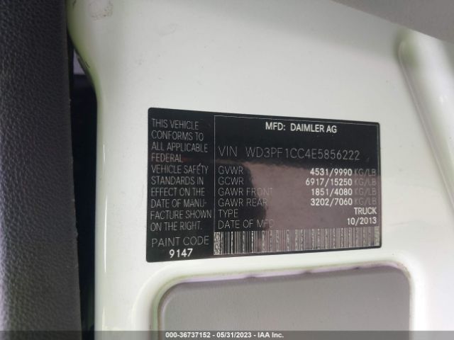 WD3PF1CC4E5856222 Mercedes-Benz SPRINTER CARGO VANS