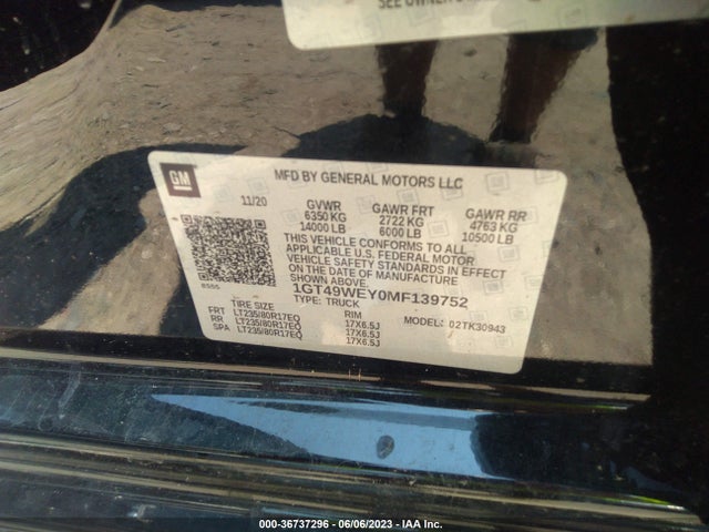 2021 GMC Sierra 3500HD, VIN: 1GT49WEY0MF139752