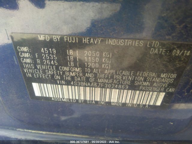4S3BNAA67F3024869 Subaru Legacy 2.5i