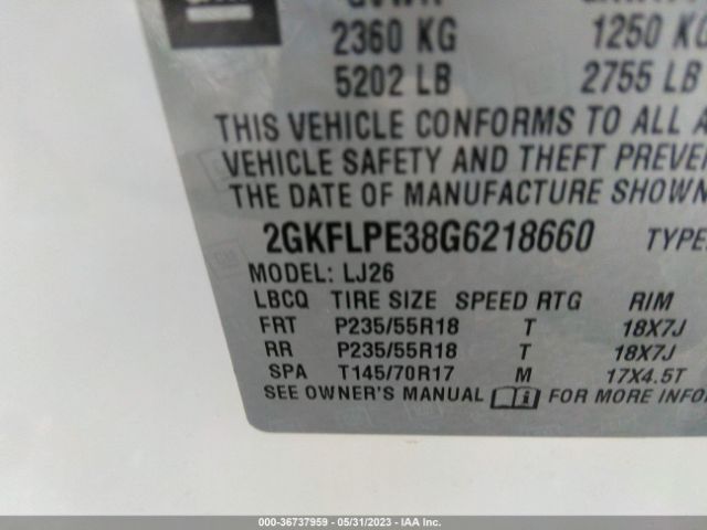 2GKFLPE38G6218660 GMC Terrain Slt