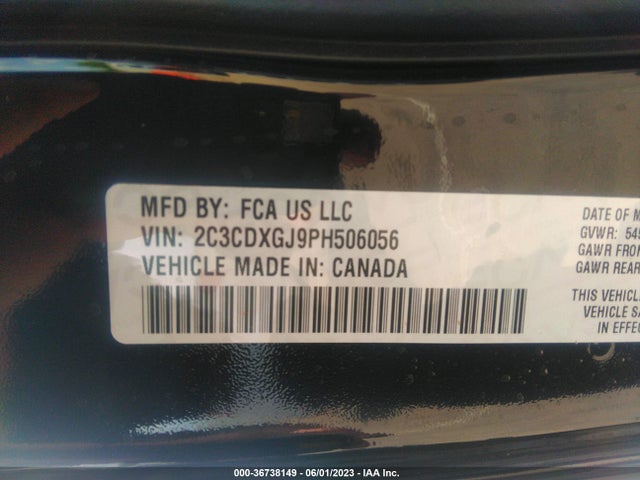 Dodge Charger Scat Pack 2023 2C3CDXGJ9PH506056 Image 9