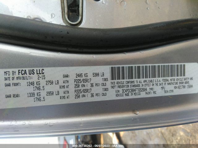 3C4PDCBB4FT652604 Dodge Journey Sxt