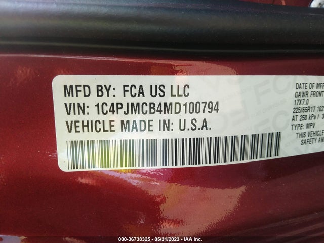 Jeep Cherokee Latitude 2021 1C4PJMCB4MD100794 Image 9