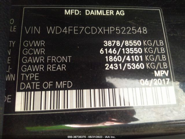 WD4FE7CDXHP522548 Mercedes-Benz SPRINTER VAN