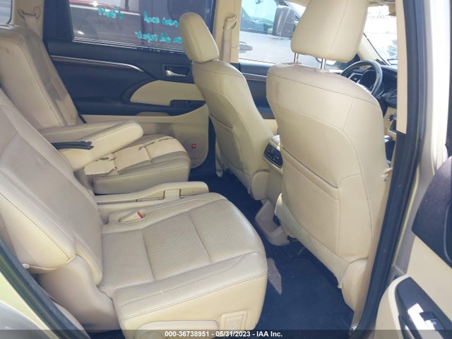 Toyota Highlander Limited 2014 5TDYKRFH7ES037601 Image 10