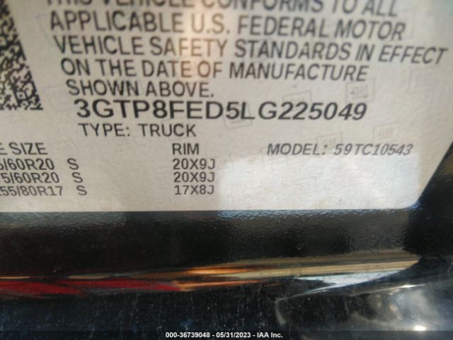 3GTP8FED5LG225049 GMC Sierra 1500 Denali