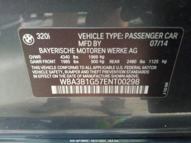 WBA3B1G57ENT00298 BMW 3 Series 320i