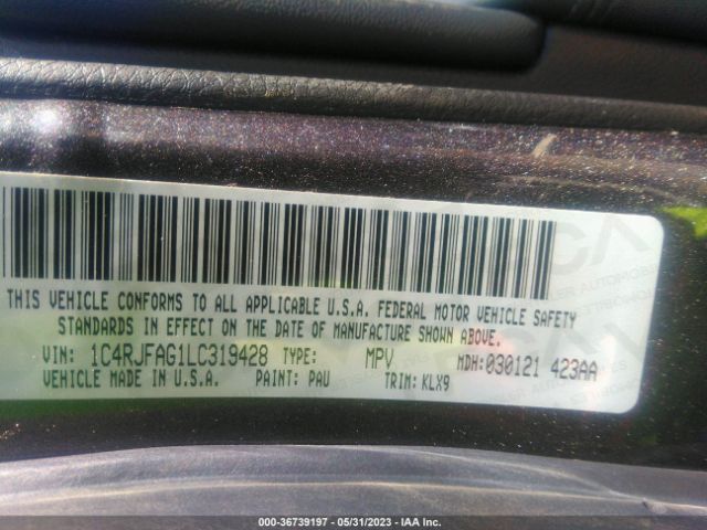 1C4RJFAG1LC319428 Jeep Grand Cherokee Altitude