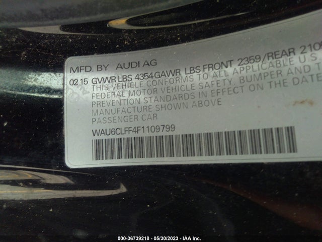 WAU6CLFF4F1109799 Audi A3 1.8t Premium