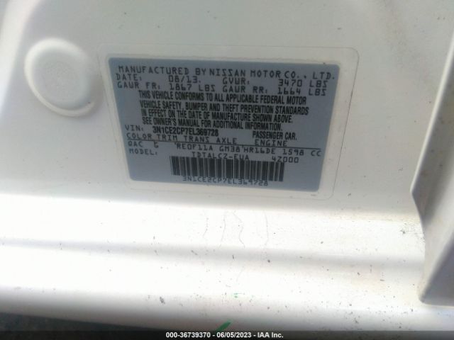 3N1CE2CP7EL369728 Nissan Versa Note S Plus