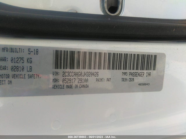 2C3CCAAG0JH320426 Chrysler 300 Touring