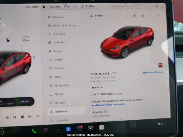 5YJYGDEE4MF240394 Tesla Model Y Long Range