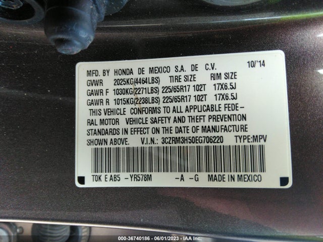 Honda CR-V EX 2014 3CZRM3H50EG706220 Image 9