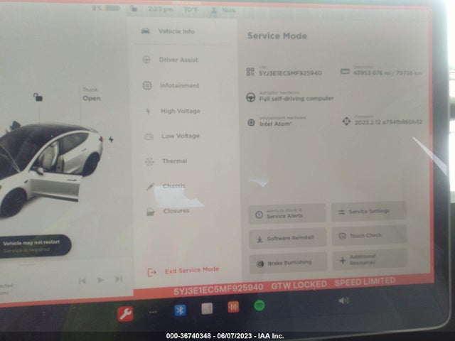Tesla Model 3 Performance 2021 5YJ3E1EC5MF925940 Image 8
