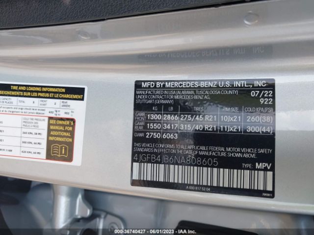 4JGFB4JB6NA808605 Mercedes-Benz Gle Gle 350
