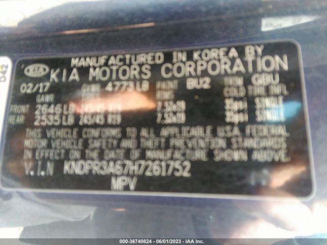 KNDPR3A67H7261752 KIA Sportage Sx Turbo
