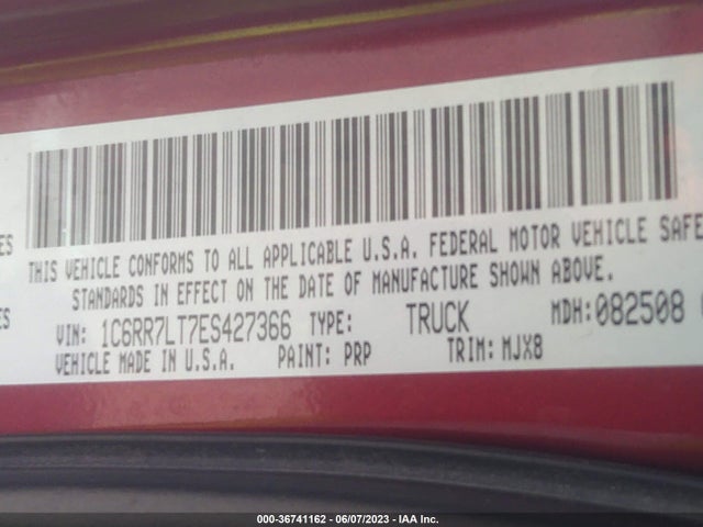 1C6RR7LT7ES427366 RAM 1500 Big Horn