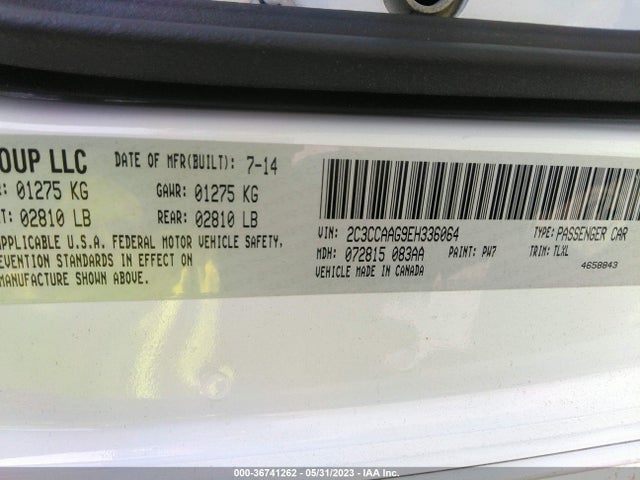 2C3CCAAG9EH336064 Chrysler 300