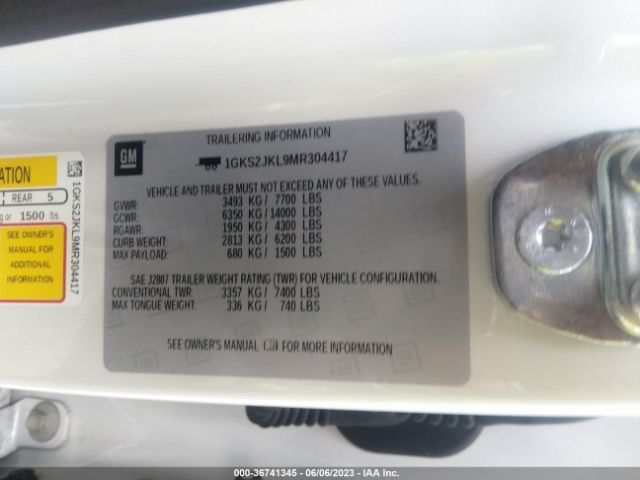 1GKS2JKL9MR304417 GMC YUKON XL DENALI