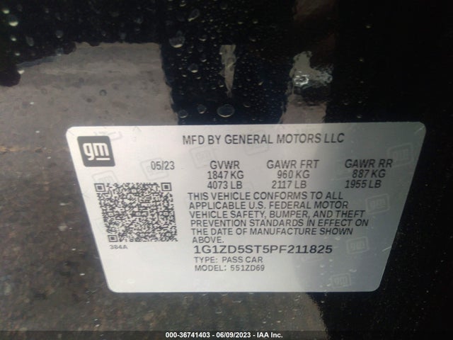 Chevrolet MALIBU LT 2023 1G1ZD5ST5PF211825 Image 9