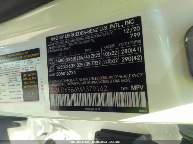 4JGFD6BB6MA379162 Mercedes-Benz Gle Amg Gle 53