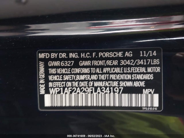 2015 Porsche Cayenne, VIN: WP1AF2A29FLA34197