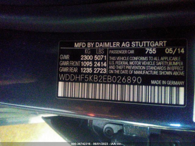WDDHF5KB2EB026890 Mercedes-Benz E-class E 350
