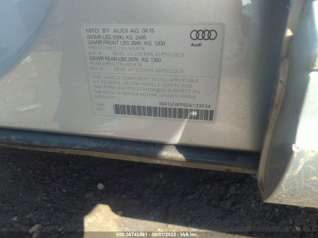 WA1LFAFP5FA133534 Audi Q5 Premium Plus