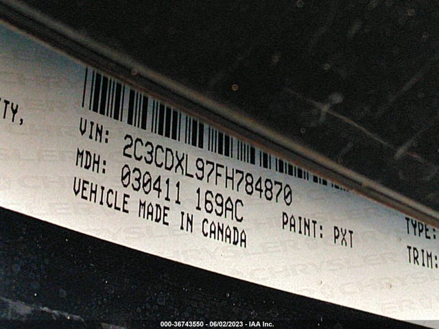 Dodge Charger Srt Hellcat 2015 2C3CDXL97FH784870 Image 9