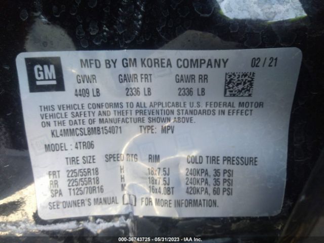 KL4MMCSL8MB154071 Buick Encore Gx Preferred