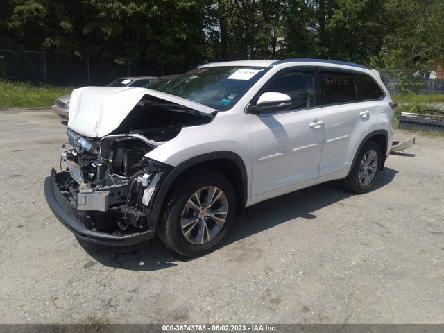 Toyota Highlander Xle V6 2015 5TDJKRFH5FS185524 Image 2