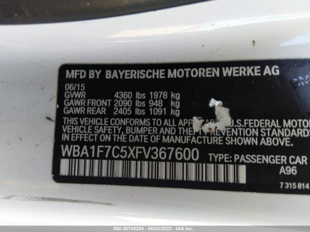 WBA1F7C5XFV367600 BMW 2 Series 228i Xdrive
