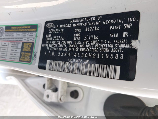 KIA Optima Lx 2017 5XXGT4L30HG119583 Image 9